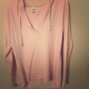 Pink tunic sweatshirt